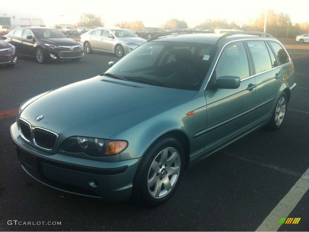 2004 3 Series 325i Wagon - Grey Green Metallic / Black photo #7