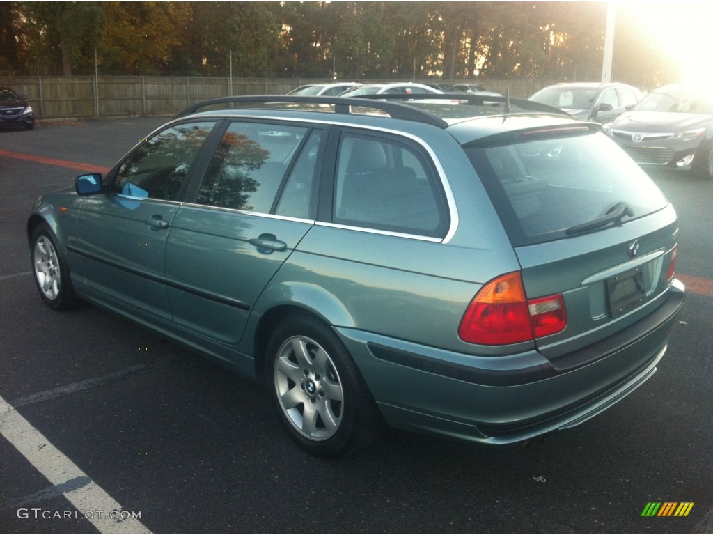 2004 3 Series 325i Wagon - Grey Green Metallic / Black photo #9