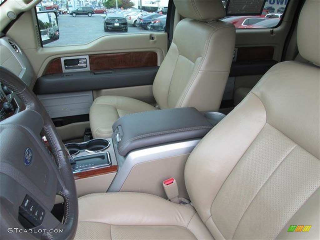 2010 F150 Lariat SuperCrew 4x4 - Dark Blue Pearl Metallic / Medium Stone photo #9