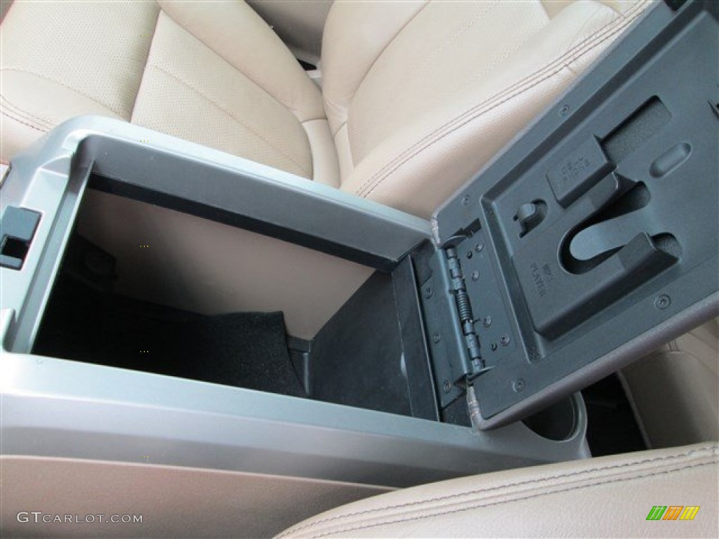 2010 F150 Lariat SuperCrew 4x4 - Dark Blue Pearl Metallic / Medium Stone photo #14