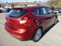 2014 Ruby Red Ford Focus Titanium Hatchback  photo #2