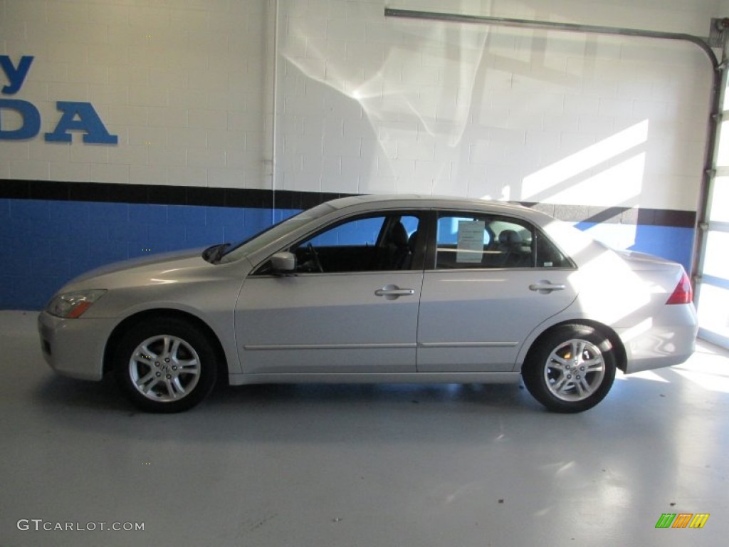 2006 Accord EX-L Sedan - Alabaster Silver Metallic / Black photo #2