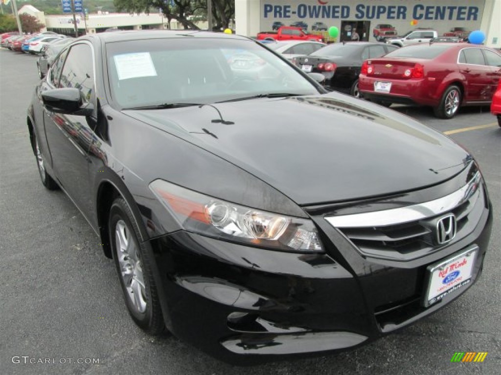 2011 Accord EX-L Coupe - Crystal Black Pearl / Black photo #1