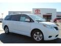 2014 Super White Toyota Sienna LE  photo #1