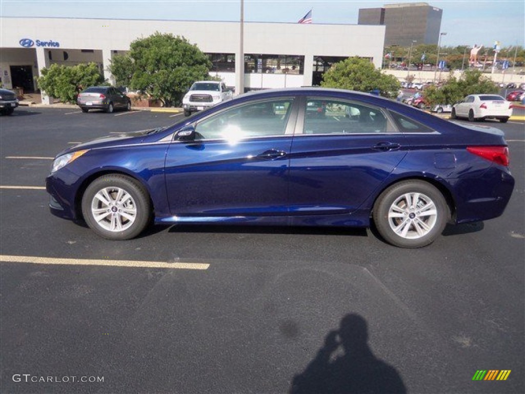 2014 Sonata GLS - Indigo Blue Pearl / Gray photo #3