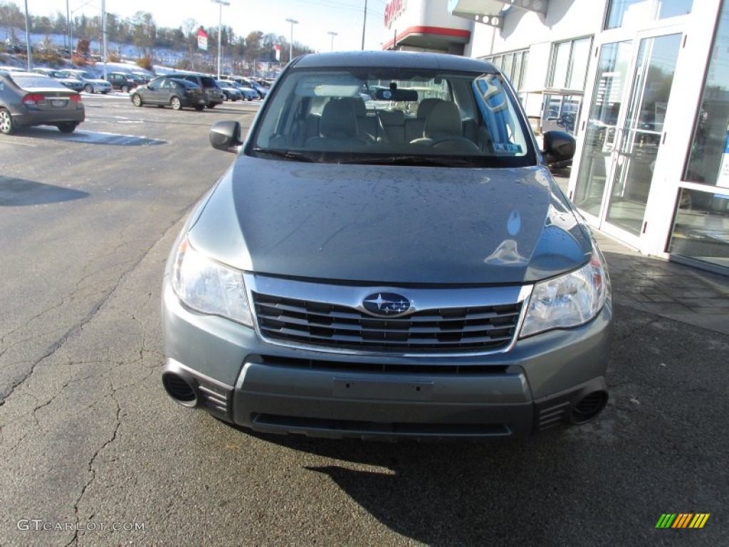 2009 Forester 2.5 X - Sage Green Metallic / Black photo #3