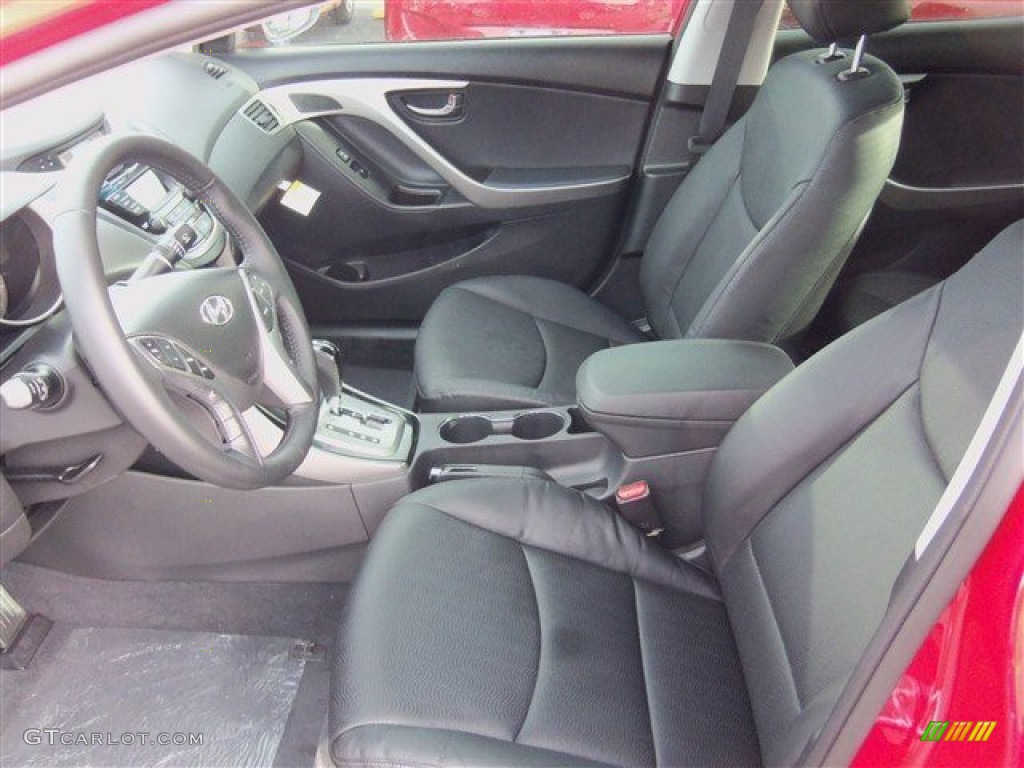 2013 Elantra Limited - Red / Black photo #4