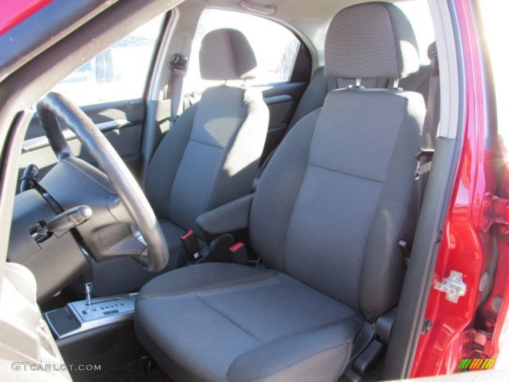 2010 Aveo LT Sedan - Sport Red / Charcoal photo #12