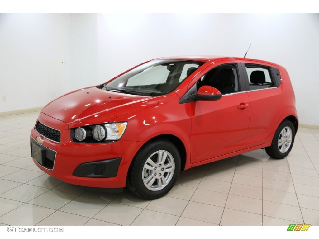 Victory Red 2013 Chevrolet Sonic LT Hatch Exterior Photo #87875848