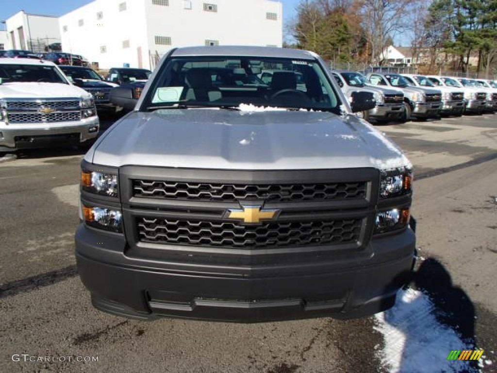2014 Silverado 1500 WT Regular Cab - Silver Ice Metallic / Jet Black/Dark Ash photo #3