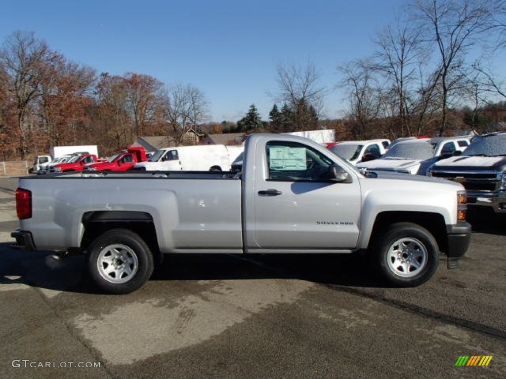 2014 Silverado 1500 WT Regular Cab - Silver Ice Metallic / Jet Black/Dark Ash photo #5