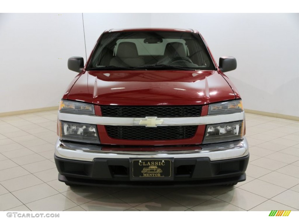 2004 Colorado Extended Cab - Dark Cherry Red Metallic / Medium Dark Pewter photo #2
