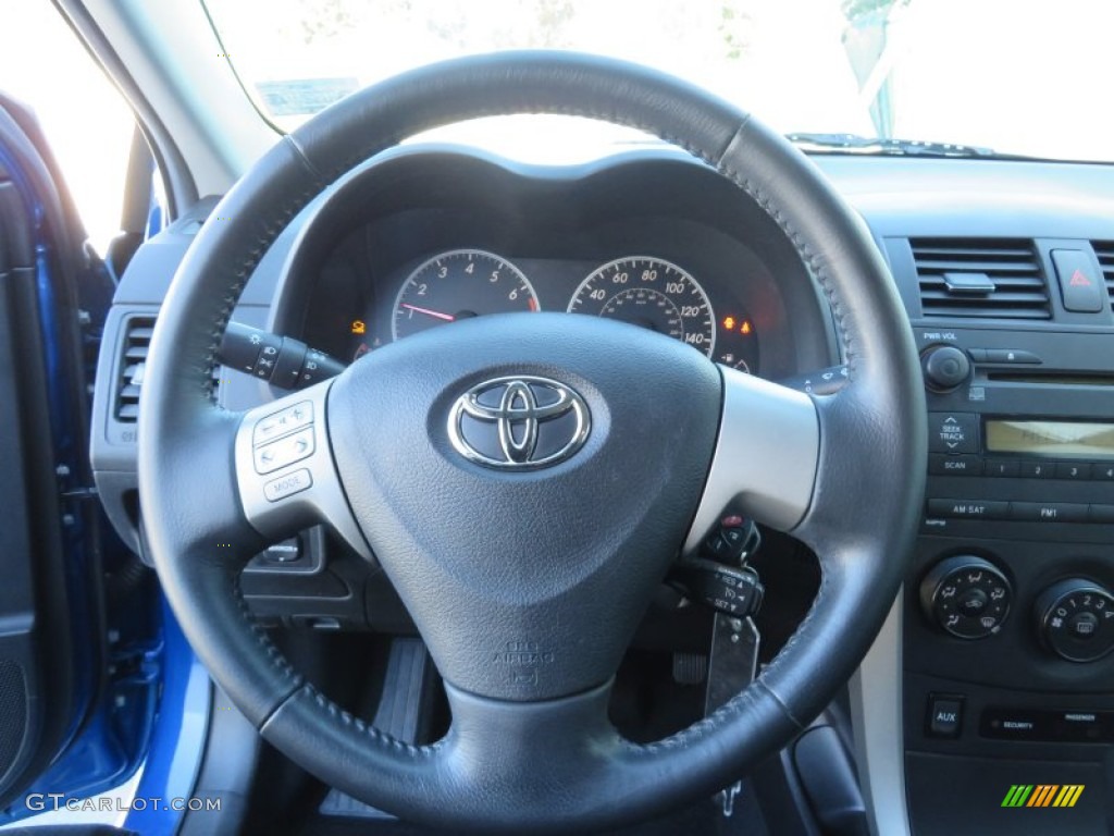 2009 Corolla S - Blue Streak Metallic / Dark Charcoal photo #40