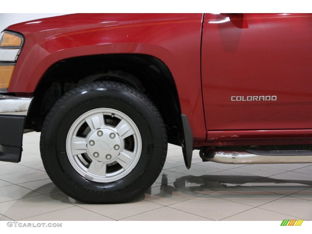 2004 Colorado Extended Cab - Dark Cherry Red Metallic / Medium Dark Pewter photo #15