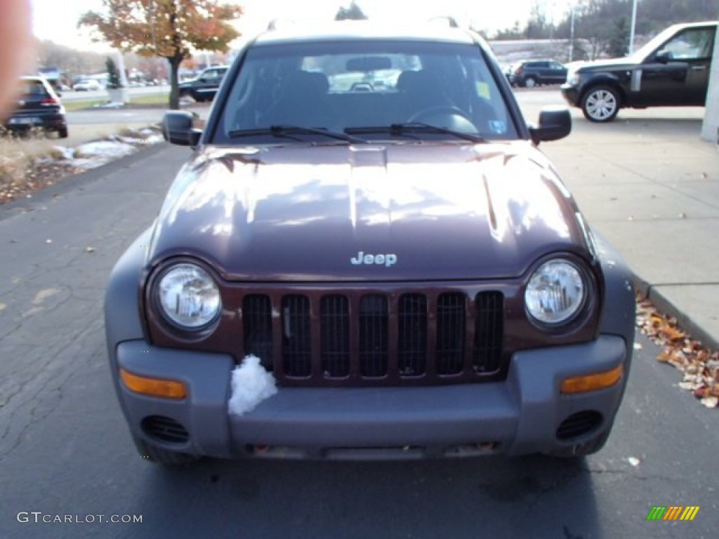 2004 Liberty Sport 4x4 - Deep Molten Red Pearl / Dark Slate Gray photo #3