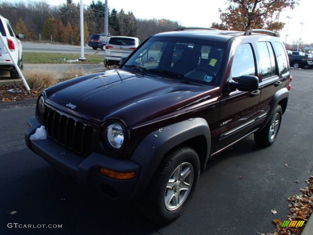2004 Liberty Sport 4x4 - Deep Molten Red Pearl / Dark Slate Gray photo #4