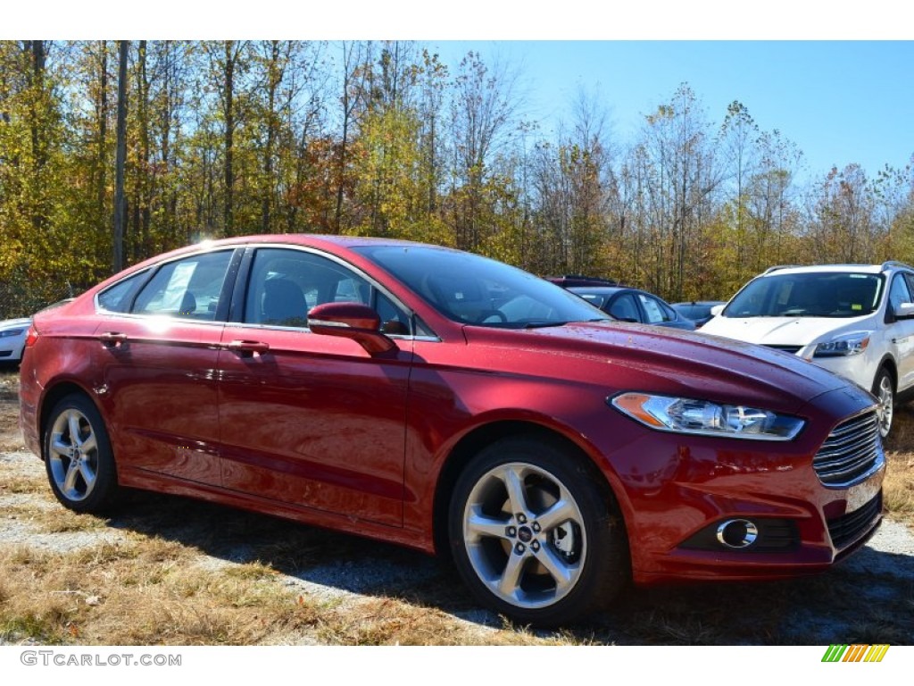 2014 Fusion SE EcoBoost - Ruby Red / Charcoal Black photo #1