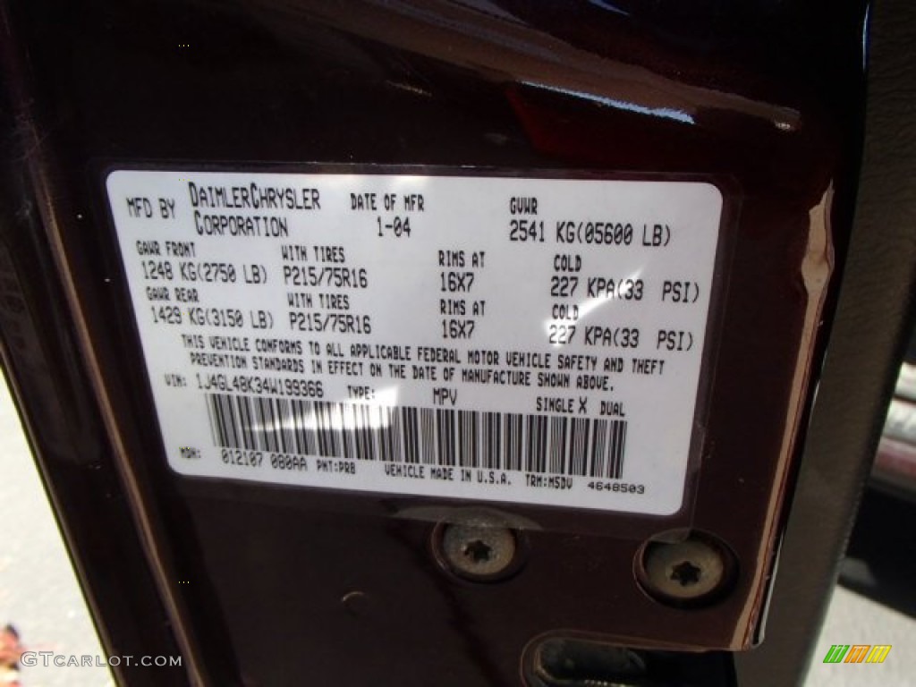 2004 Liberty Sport 4x4 - Deep Molten Red Pearl / Dark Slate Gray photo #20