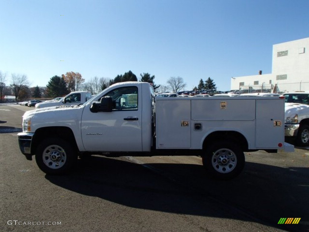 2014 Silverado 3500HD WT Regular Cab Utility Truck - Summit White / Dark Titanium photo #1
