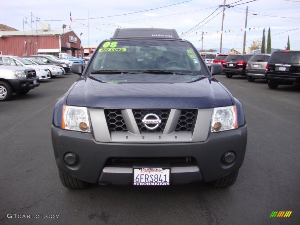2008 Xterra X - Midnight Blue / Steel/Graphite photo #2