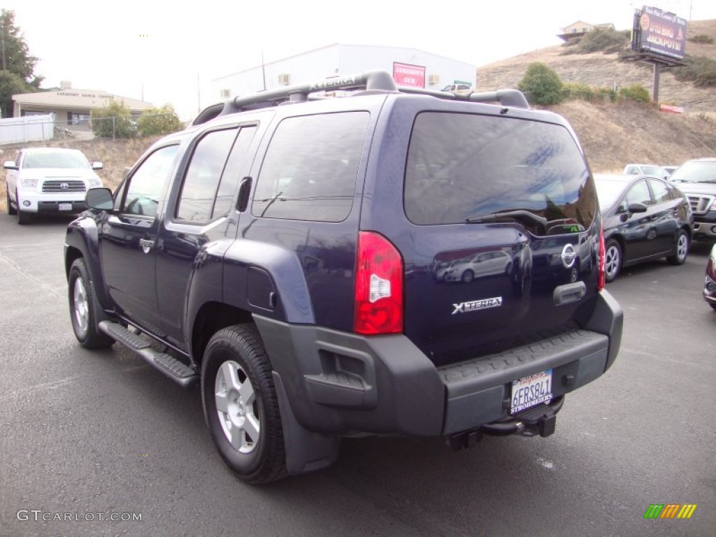 2008 Xterra X - Midnight Blue / Steel/Graphite photo #5