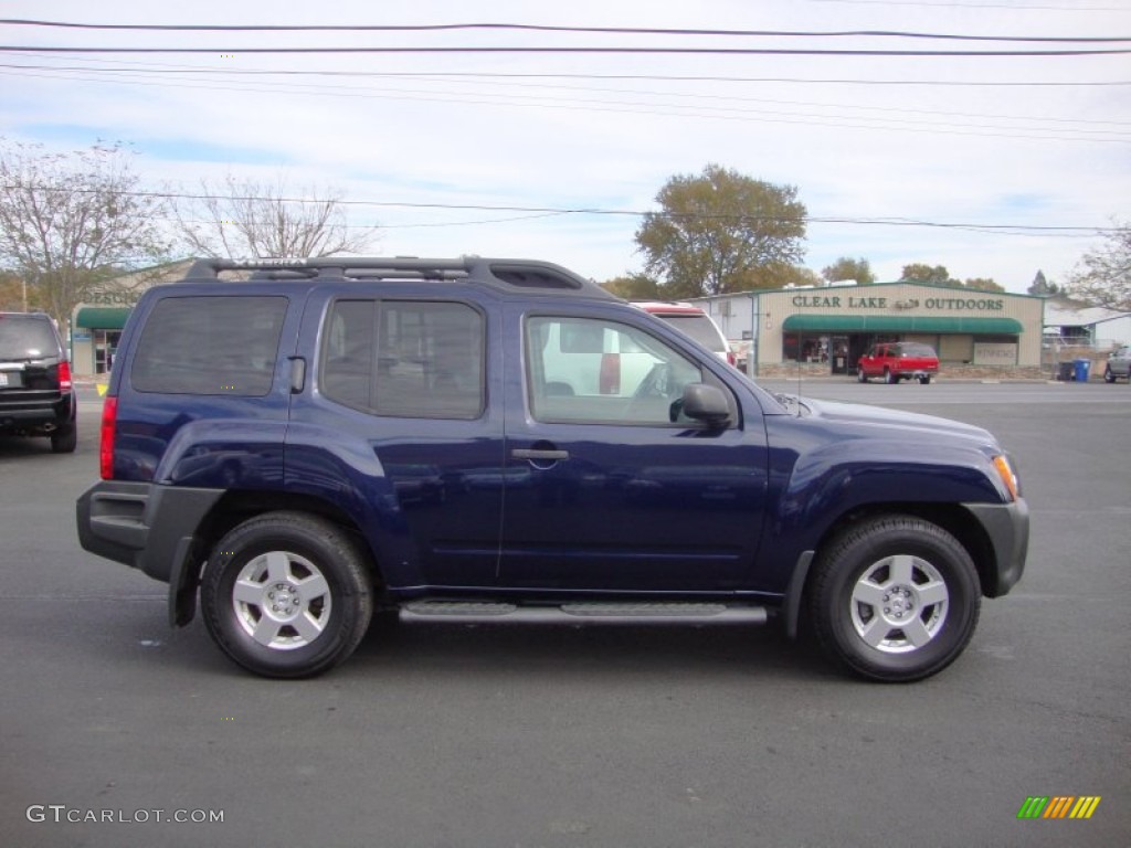 2008 Xterra X - Midnight Blue / Steel/Graphite photo #8