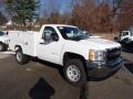 Summit White - Silverado 3500HD WT Regular Cab Utility Truck Photo No. 4
