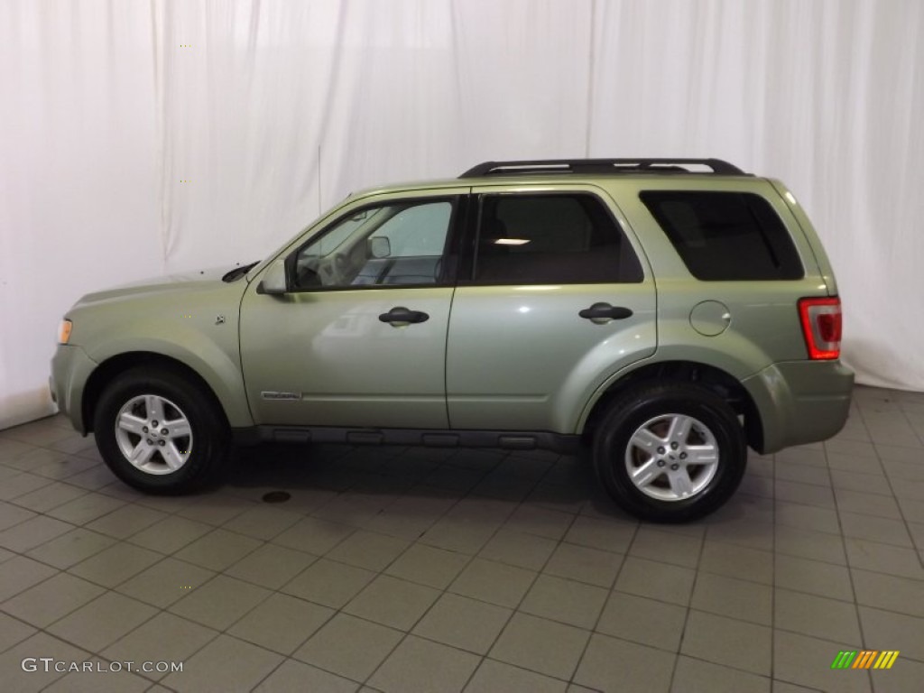 2008 Escape Hybrid 4WD - Kiwi Green Metallic / Stone photo #10