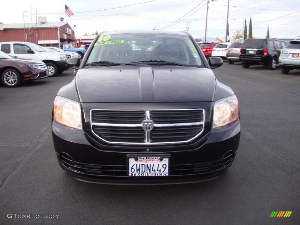 2010 Caliber SXT - Brilliant Black Crystal Pearl / Dark Slate Gray photo #2