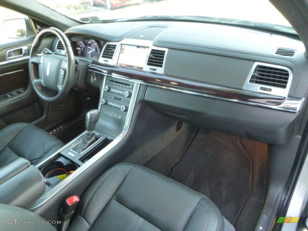 2012 Lincoln MKS EcoBoost AWD Charcoal Black Dashboard Photo #87879879