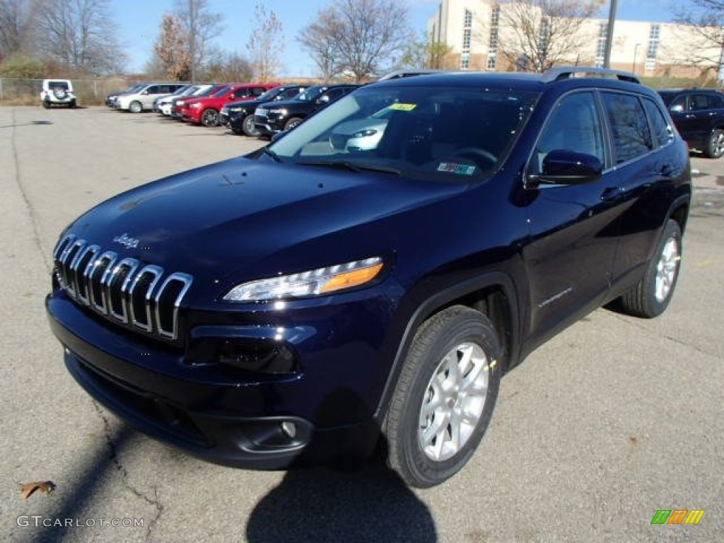 True Blue Pearl 2014 Jeep Cherokee Latitude 4x4 Exterior Photo #87879994