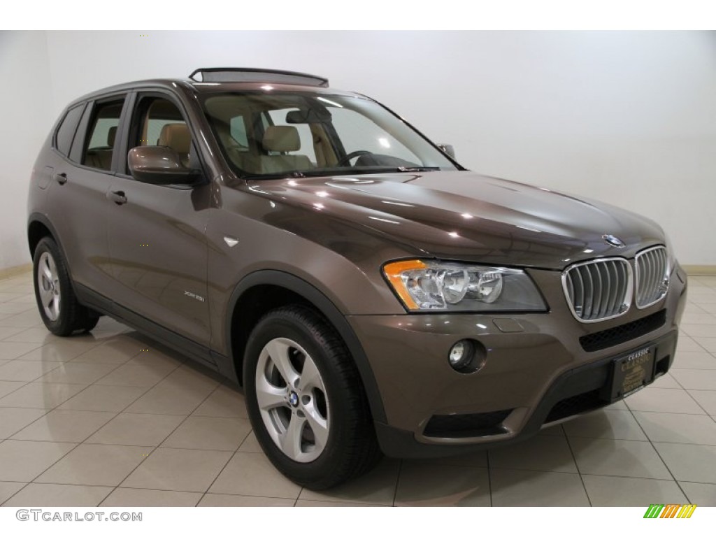 Sparkling Bronze Metallic 2011 BMW X3 xDrive 28i Exterior Photo #87880195