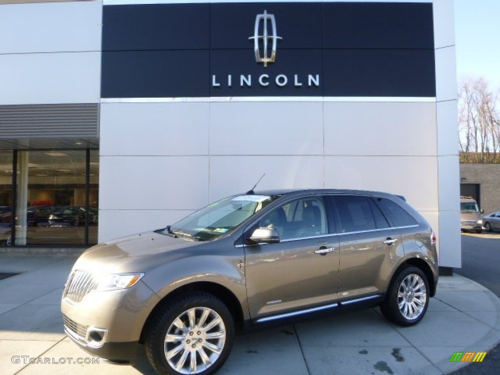 2012 MKX AWD Limited Edition - Mineral Gray Metallic / Bronze Metallic/Charcoal Black photo #1