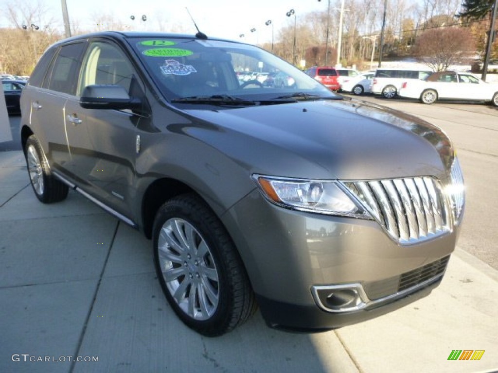 2012 MKX AWD Limited Edition - Mineral Gray Metallic / Bronze Metallic/Charcoal Black photo #7
