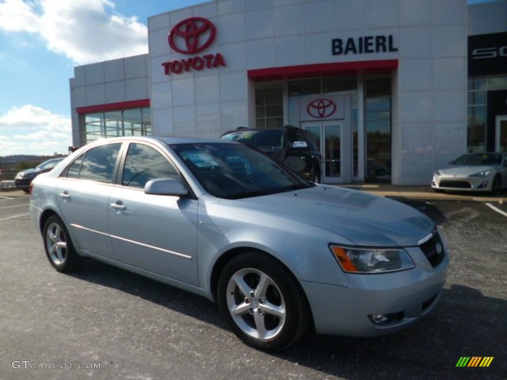 2006 Sonata GLS V6 - Silver Blue Metallic / Gray photo #1