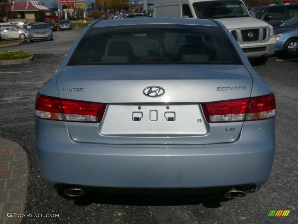 2006 Sonata GLS V6 - Silver Blue Metallic / Gray photo #6