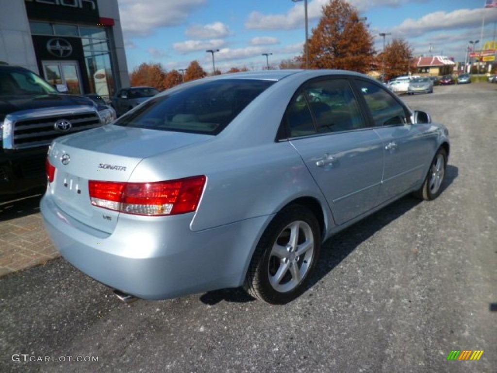 2006 Sonata GLS V6 - Silver Blue Metallic / Gray photo #7
