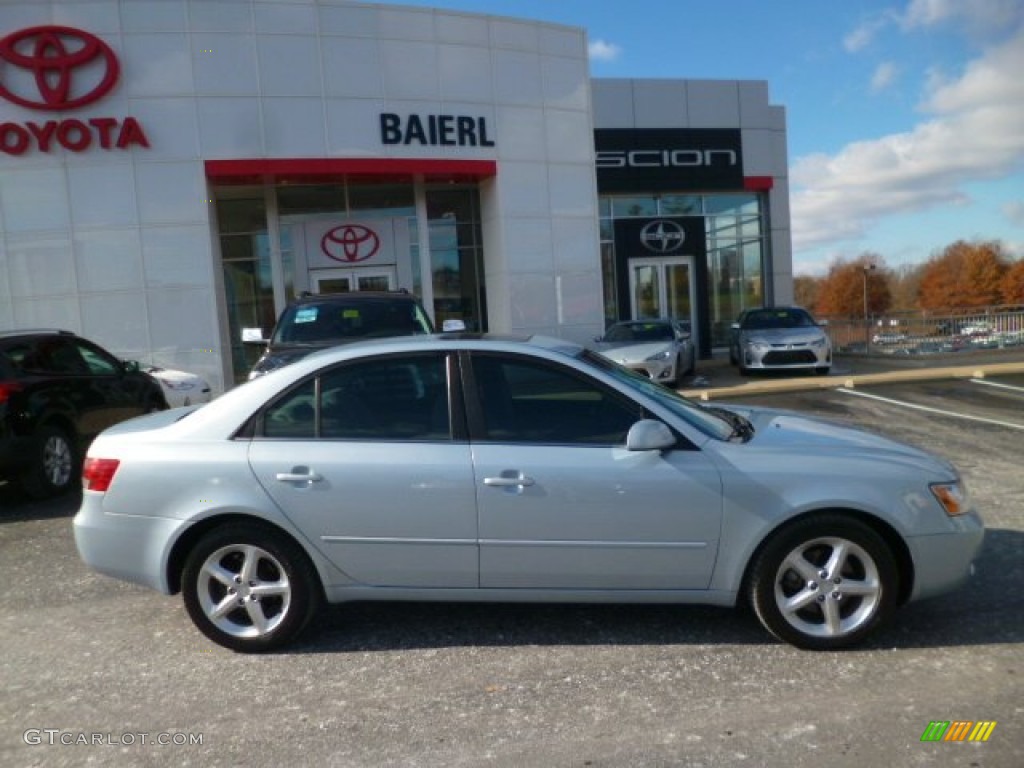 2006 Sonata GLS V6 - Silver Blue Metallic / Gray photo #8