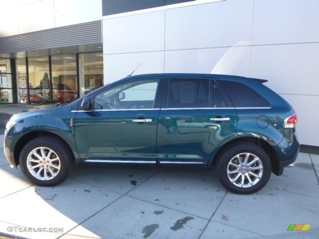 2011 MKX AWD - Mediterranean Blue Metallic / Charcoal Black photo #2