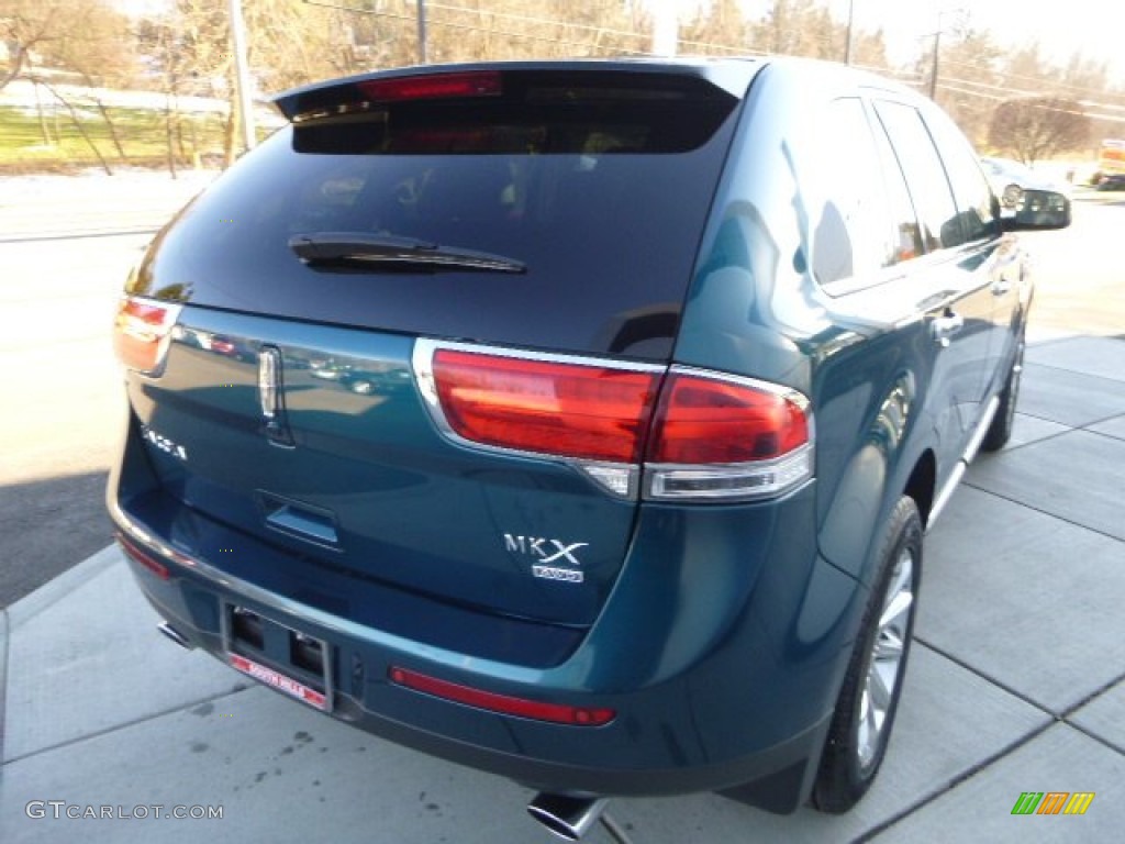 2011 MKX AWD - Mediterranean Blue Metallic / Charcoal Black photo #4