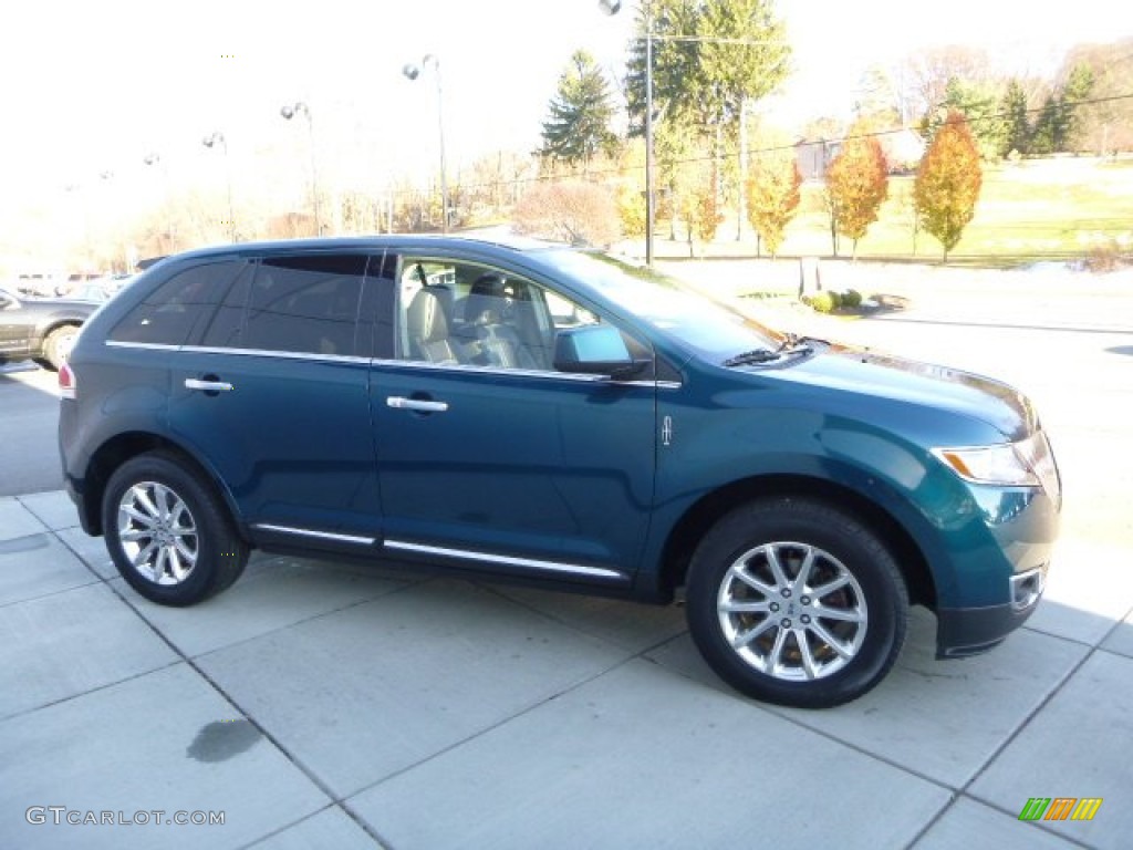 2011 MKX AWD - Mediterranean Blue Metallic / Charcoal Black photo #5