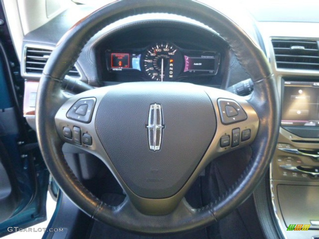 2011 MKX AWD - Mediterranean Blue Metallic / Charcoal Black photo #22