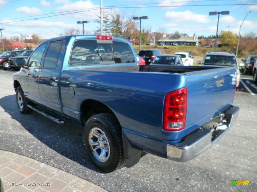 2003 Ram 1500 SLT Quad Cab 4x4 - Atlantic Blue Pearl / Dark Slate Gray photo #4