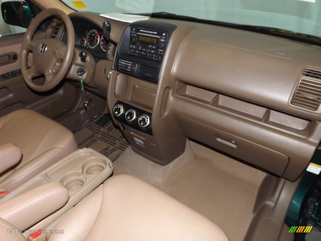 2003 CR-V EX 4WD - Clover Green Pearl / Saddle photo #30