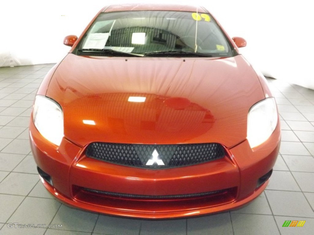 2009 Eclipse GS Coupe - Sunset Pearlescent Pearl / Dark Charcoal photo #2