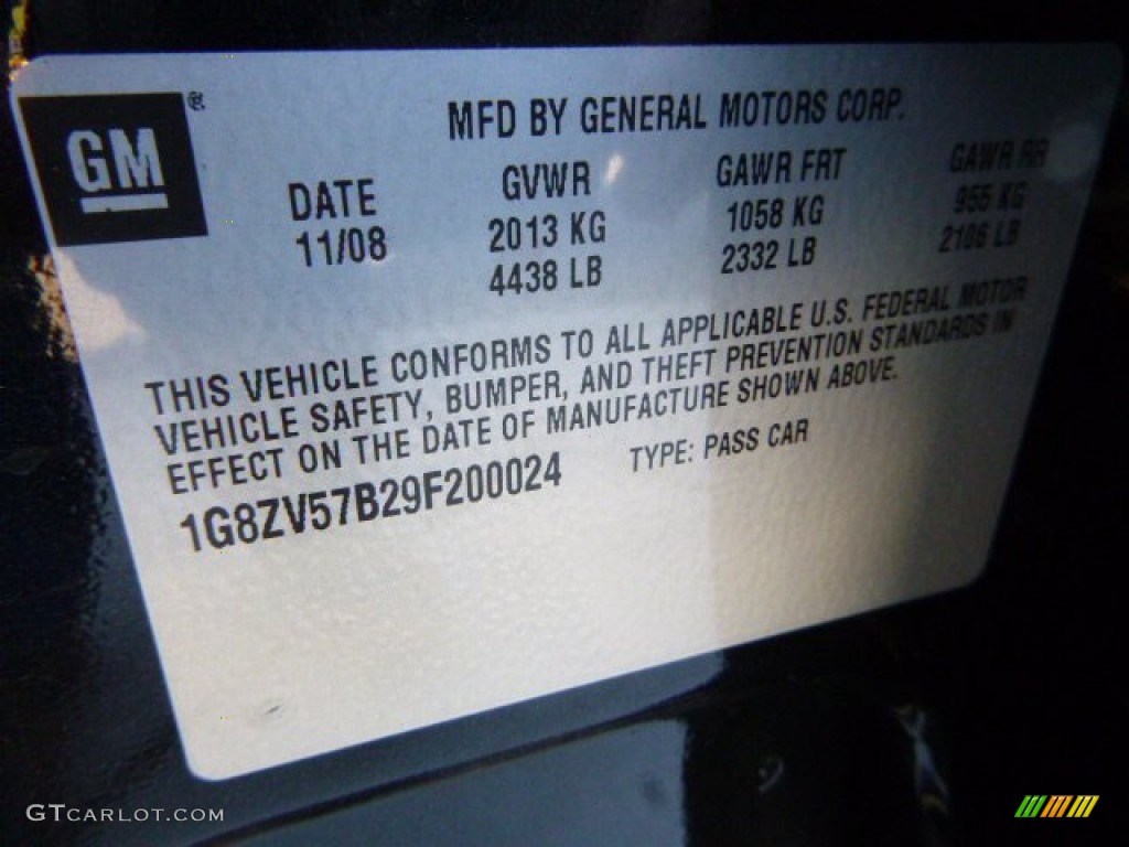 2009 Aura XR - Carbon Flash Metallic / Black photo #24