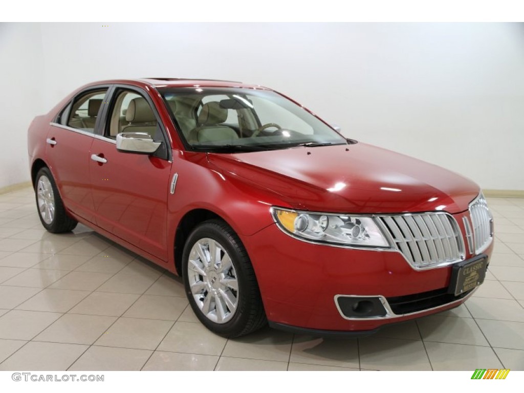 2011 MKZ FWD - Red Candy Metallic / Light Camel photo #1