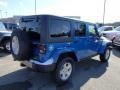 2014 Hydro Blue Pearl Jeep Wrangler Unlimited Sport 4x4  photo #6