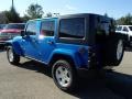 2014 Hydro Blue Pearl Jeep Wrangler Unlimited Sport 4x4  photo #8