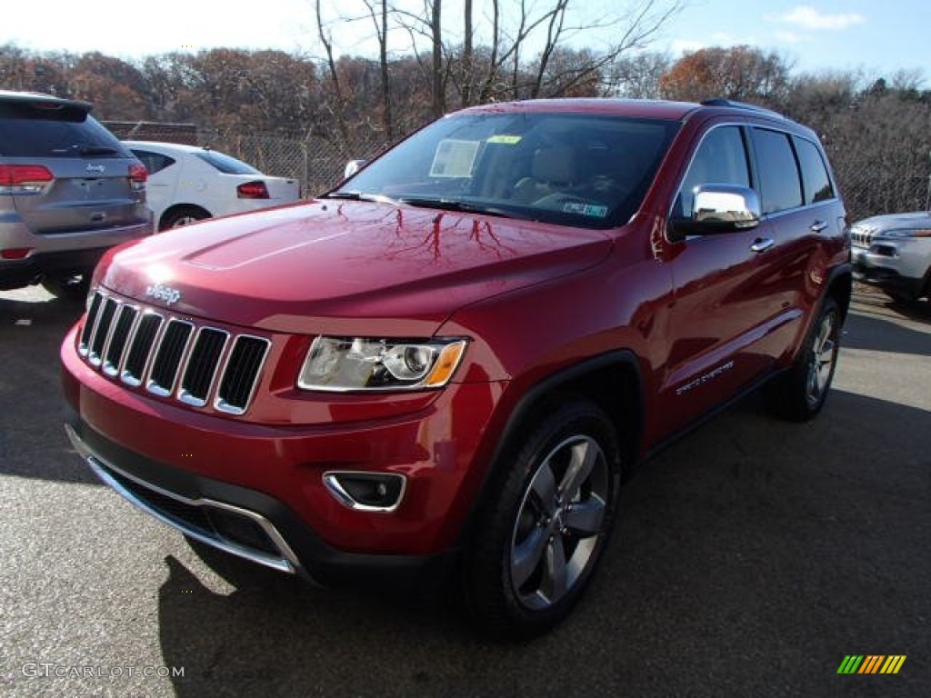 2014 Grand Cherokee Limited 4x4 - Deep Cherry Red Crystal Pearl / New Zealand Black/Light Frost photo #2